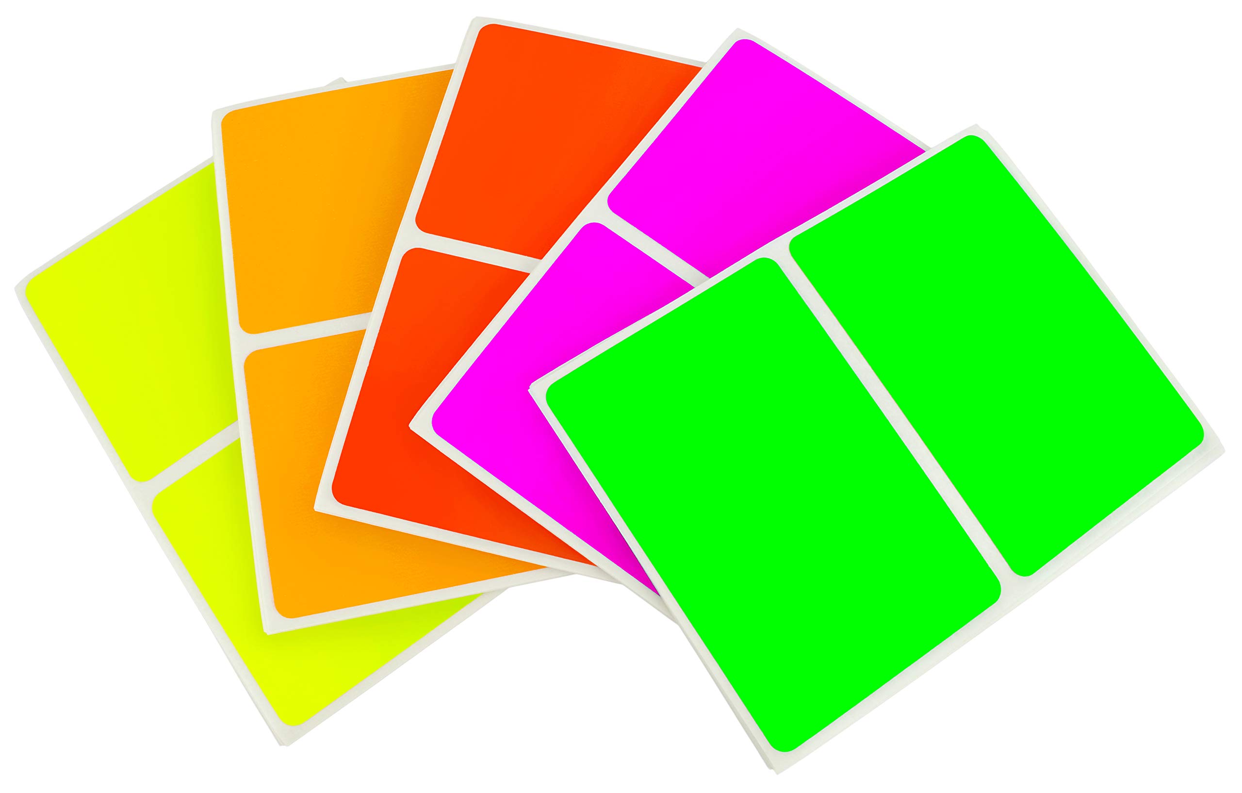 Mua ChromaLabel 2x3 Inch Rectangle Stickers, High Visibility Sticker ...