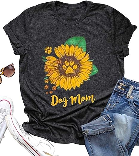 dog mom sunflower sweatshirt