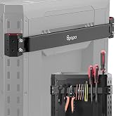 BPOPO Magnetic Bar Mount Fits for ToughBuilt StackTech Rolling Tool Box, Heavy-Duty Magnetic Tool Holder Strip Mounts to Side of Toolbox, No-Drill Installation Keeps Tools Accessible