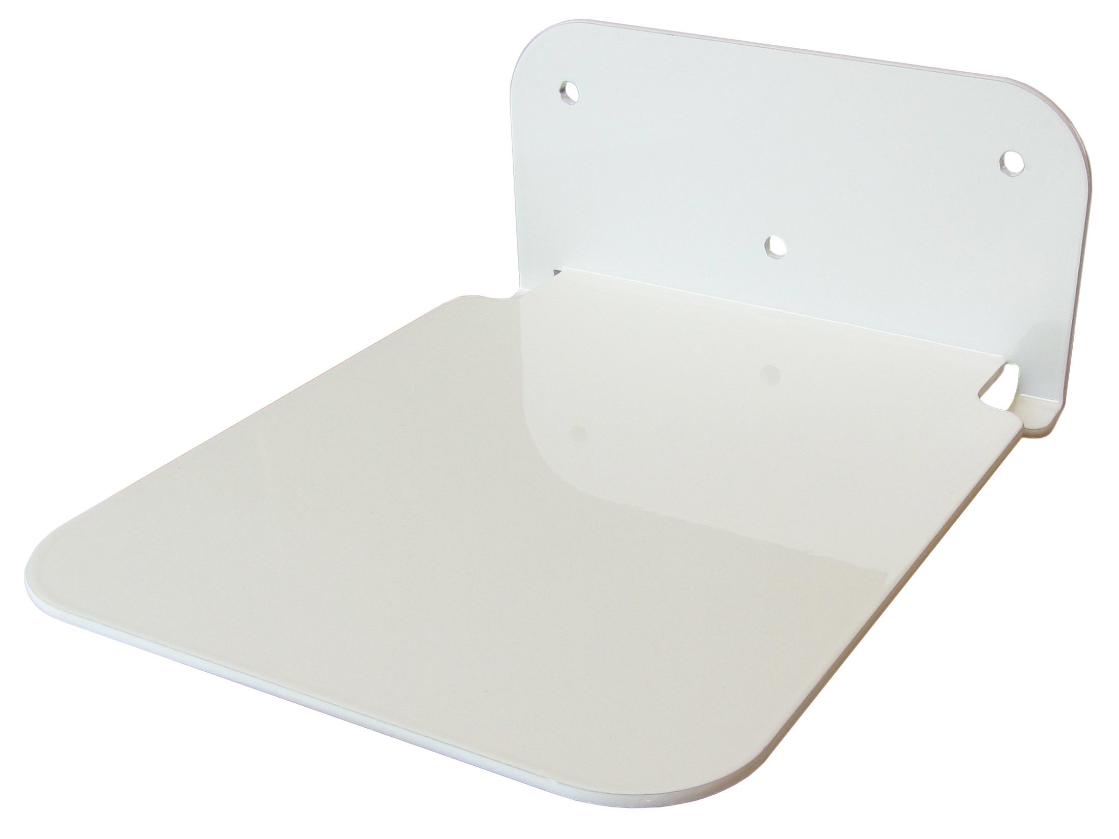 Galleksa Invisible Concealed Floating Metal Bookshelf Wall Mounted Storage for Home Room Creative Decoration Book Display (1 - Pack, White)