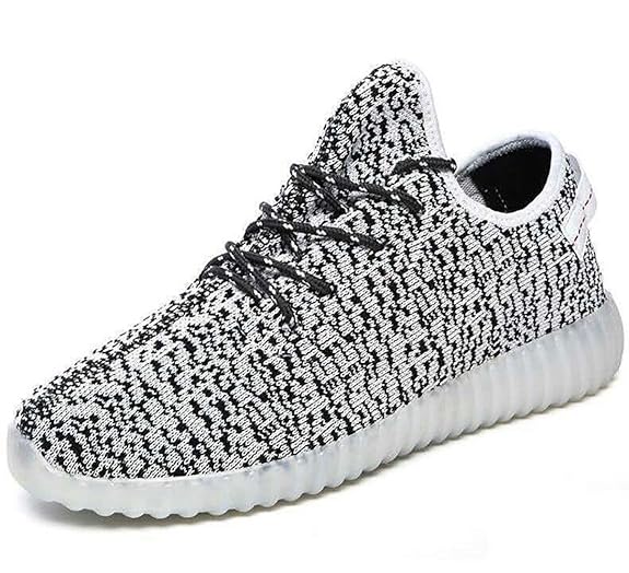 Honeystore Damen Herren Turnschuhe Licht Luminous 7 Farben Unisex USB Lade Outdoor Leichtathletik Beiläufige Paare Schuhe