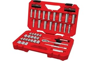 CRAFTSMAN Mechanics Tool Set, 3/8 Inch Drive, 61 Piece (CMMT45161)