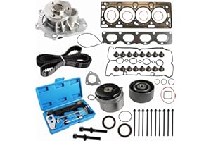 GPQ HS26516PT-1 Head Gasket Set & Timing Belt Kit with Water Pump Cam Timing Tool fits for 2012-2018 Chevy Chevrolet Cruze Sonic 1.8L L4 DOHC TBK338