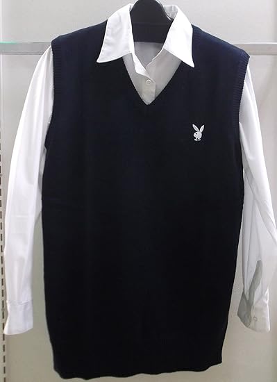Amazon Co Jp プレイボーイ Playboy スクールベスト Pb1931 55 ネイビー ｍサイズ 男女兼用 服 ファッション小物