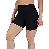 Yogalicious Womens 5”, 7” High Waisted Biker Shorts Squat Proof Workout Yoga Short 2 Pack