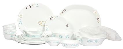 Corelle Livingware Circle Dinner Set, 30-Pieces