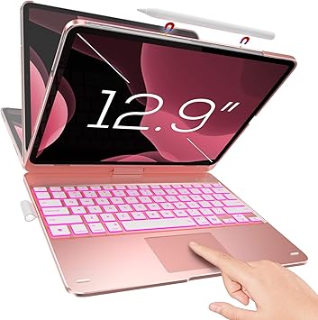 apple ipad pro 12.9 case with keyboard and pencil holder