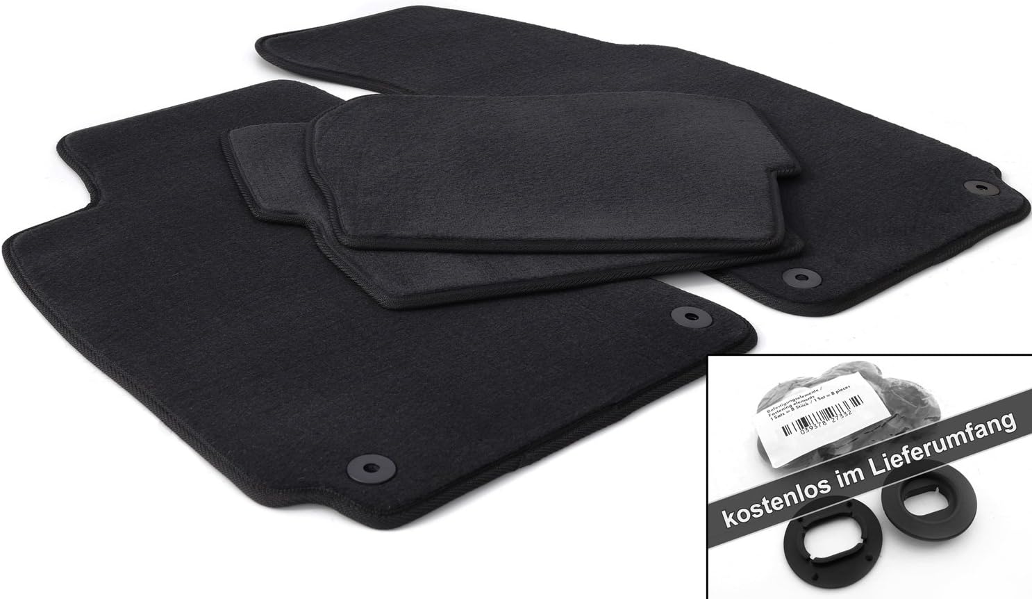 Tapis de Sol pour VW Passat B6 2005-2010 TPE Noir