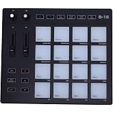 MIDI Controller Pad, Professional 16 RGB Velocity Sensitive Drum Pads with Customizable Keys 2 Faders 2 Knobs for Music Production and Live Performance