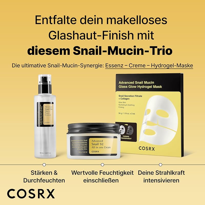 fortschrittliche Schnecken-Muzin-96-Power-Essenz 100 ml fl. oz | Schneckensekret-Filtrat 96 % | Hautreparaturserum | CPNP, Koreanische Hautpflege, ohne Tierquälerei, ohne Parabene, ohne Alkohol — Foto 6 von 7