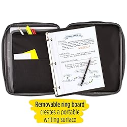 Five Star Zipper Binder, 1 Inch 3-Ring Binder with