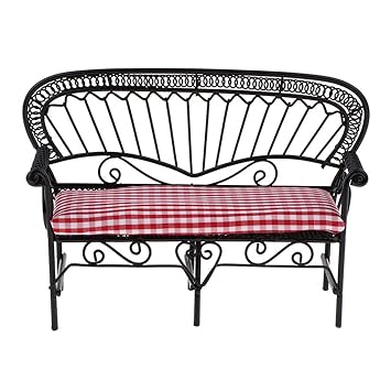 Buy Prettyia 1 12 Miniature Chair Bench Dollhouse Fairy Garden