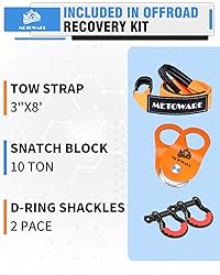 METOWARE Offroad Recovery Kit - 10 Ton Heavy Duty