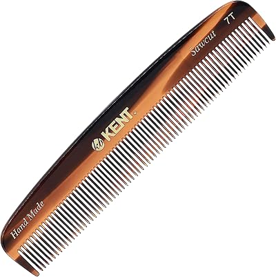 KENT Handmade Small Fine Tooth Pocket Hair Comb 13.9 cm