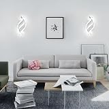 Comely Comey LED Wall Light 22W 6500K Silver Spiral Sconce 32.5x15x20 cm view 8