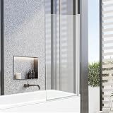VeeBath Jade 6mm Square Edge Bath Screen 1400x800mm Chrome view 2