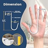 Damita Over The Door Hooks 4 Packs Stainless Steel Coat Hangers White view 2