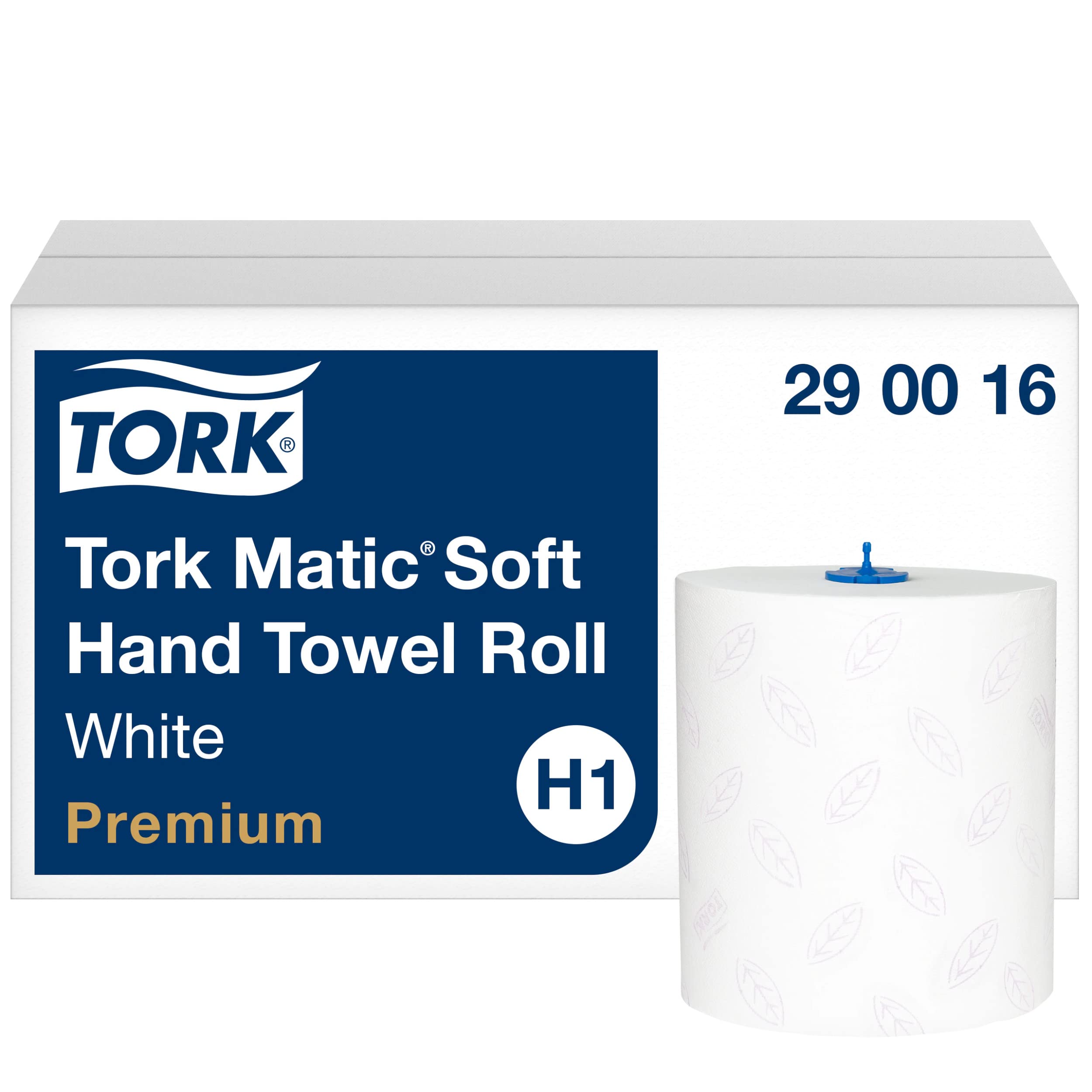 Tork Matic Soft Hand Towel Roll Premium 290016 - H1 Premium Paper Towels for Roll Towel Dispenser, Extra Soft, High Absorbancy, Tear Resistant, 2-ply, White - 6 Rolls x 100 m