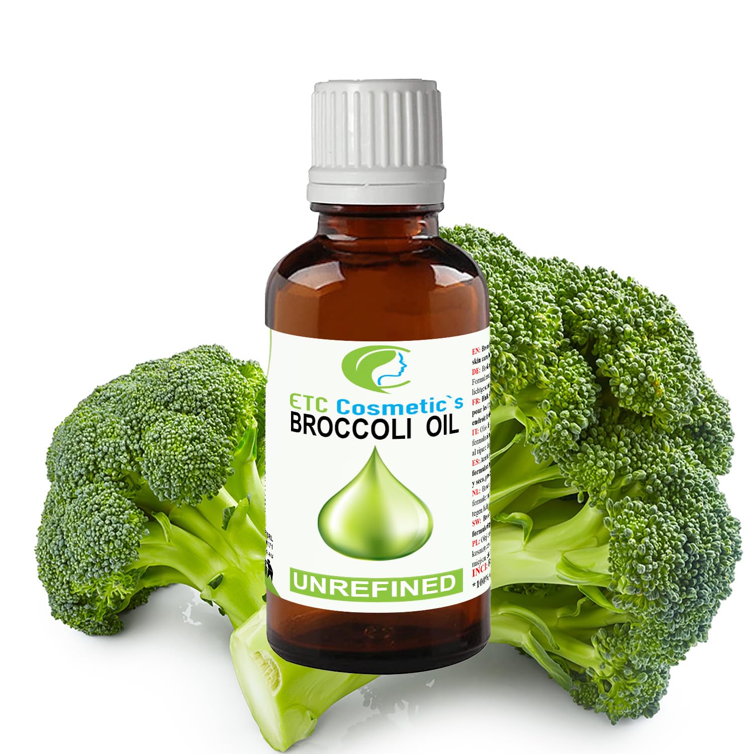 BROCCOLI SEED OIL - 25 ml - VIRGIN COLD PRESSED - 100% natural Broccoli Seed Oil | for Skin and Hair, Ideal as a Nourishing Hair Care Oil, 100% Pure.