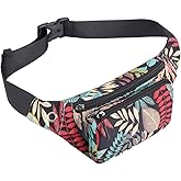 HUA ANGEL Fanny Pack for Women & Men - Crossbody Waist Bag Lightweight Belt Bum Bag for Sports, Travel, Hiking, Everyday Use