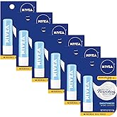 NIVEA Smoothness Lip Care SPF 15 Carded, 1 Count, Pack of 6