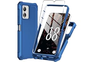 Mocotto for Boost Celero 5G SC Phone Case (SC Version Only) Casewith Tempered Glass Screen Protector,Slim Soft Silicone Full-Body Protective Case for Celero5G SC 2024 (Blue)