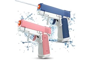 COOLFOX 2 Pack Water Guns for Kids - Squirt Gun Water Blaster Soaker Water Pistol Toys for Toddlers Child Boys Girls, Ideal Summer Gifts for Swimming Pool Beach Party Outdoor Shooting Game Water Fighting Toy