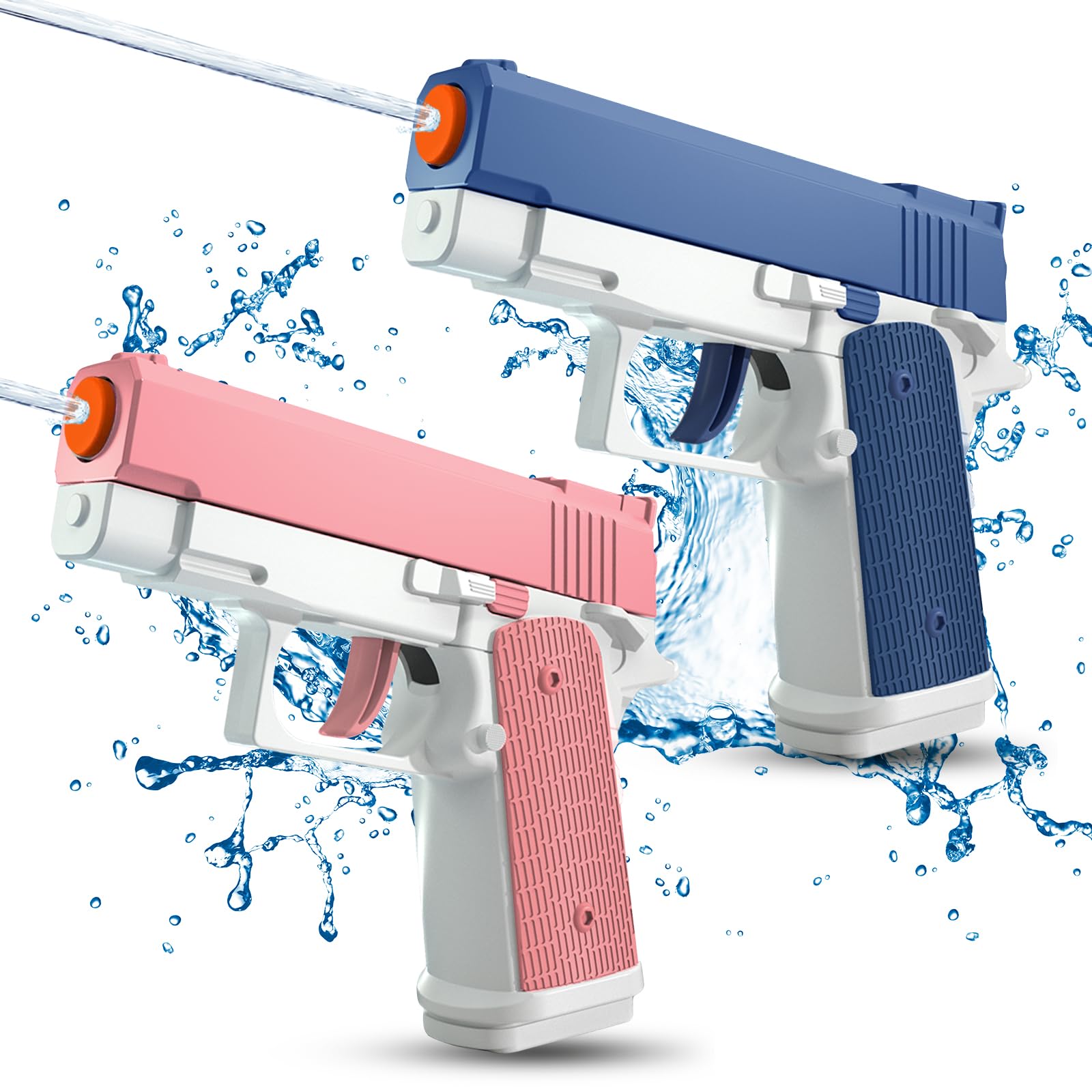 Photo 1 of 2 Pack Water Guns for Kids - Squirt Gun Water Blaster Soaker Water Pistol Toys for Toddlers Child Boys Girls, Ideal Summer Gifts for Swimming Pool Beach Party Outdoor Water Fighting Toy