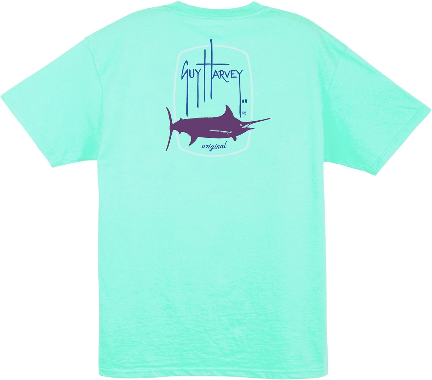 Buy Guy Harvey Womens Barrel Logo Boyfriend TShirt Large Green at