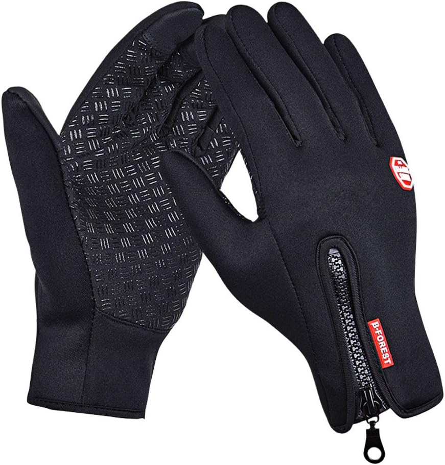 Windproof Full Finger Touchscreen Cycling Gloves (Black , L)