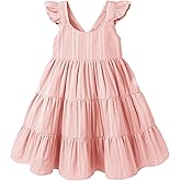 Kids Toddler Baby Girls Rainbow Dress Princess Sleeveless Beach Butterfly Sundress