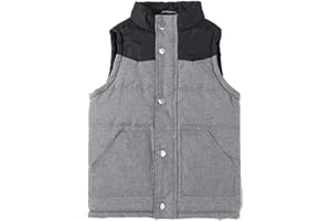 Bienzoe Boys Puffer Vest for Outdoor: Kids Toddler Sleeveless Lightweight Coat