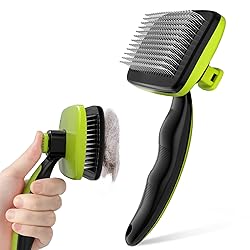 Pecute Self-Cleaning Slicker Brush for