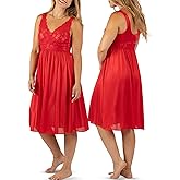 Shadowline Women's Silhouette Lace Bodice Sleeveless Waltz Gown