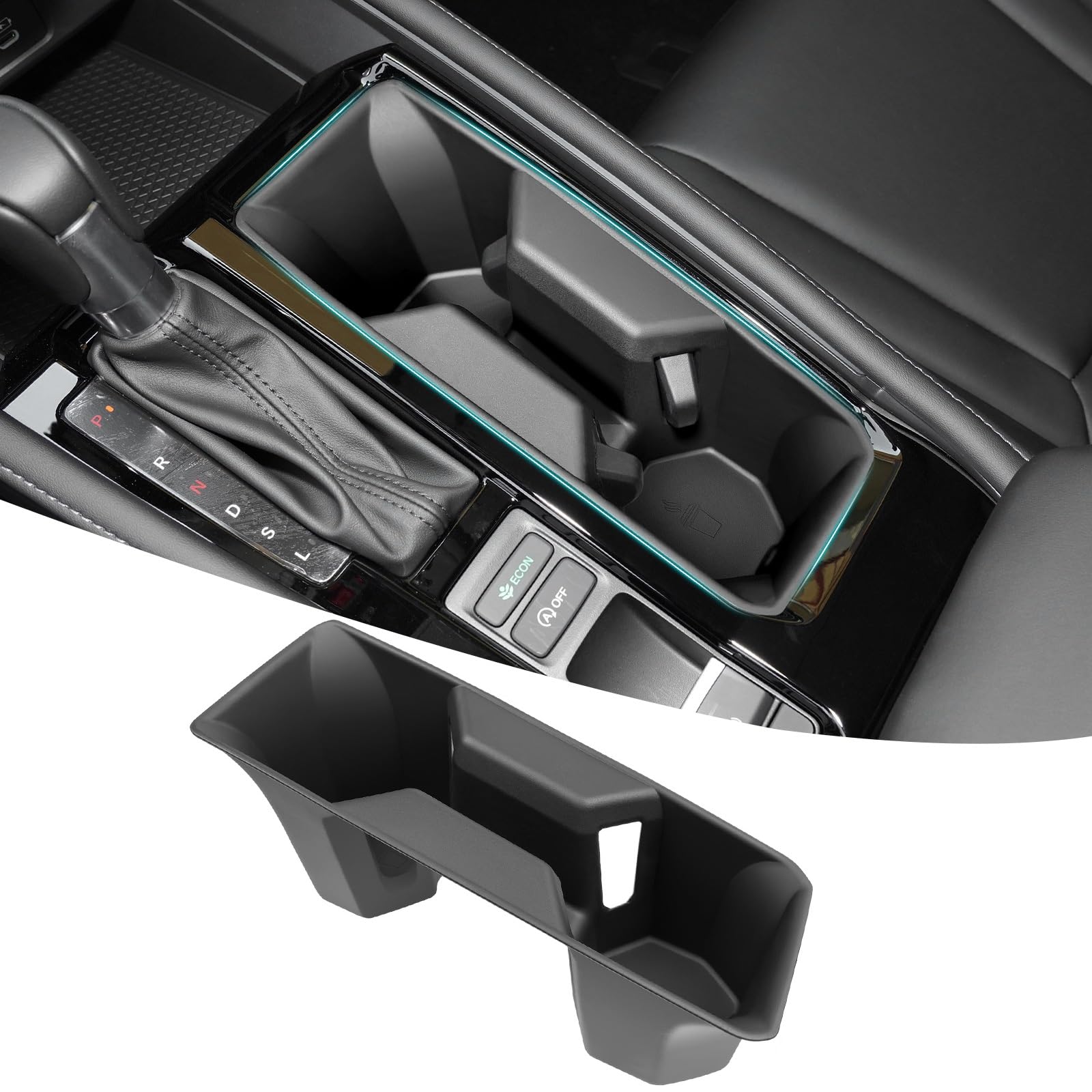 Photo 1 of OUSUWO Cup Holder Compatible with 2023 2024 2025 Honda Accord LX EX Sport EX-L Sport-L Touring Hybrid, Noise-Free Water & Dust Proof TPE Insert Console Drink Holder for 2023-2025 Accord Accessories