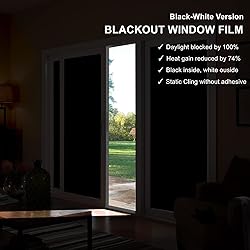 VELIMAX Static Cling Total Blackout Window