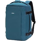 ECOHUB 40L Carry-On Travel Backpack, TSA-Friendly, Anti-Theft Water-Resistant Lightweight with 17.3″ Laptop Compartment, Durable PFAS-Free Rucksack, Green