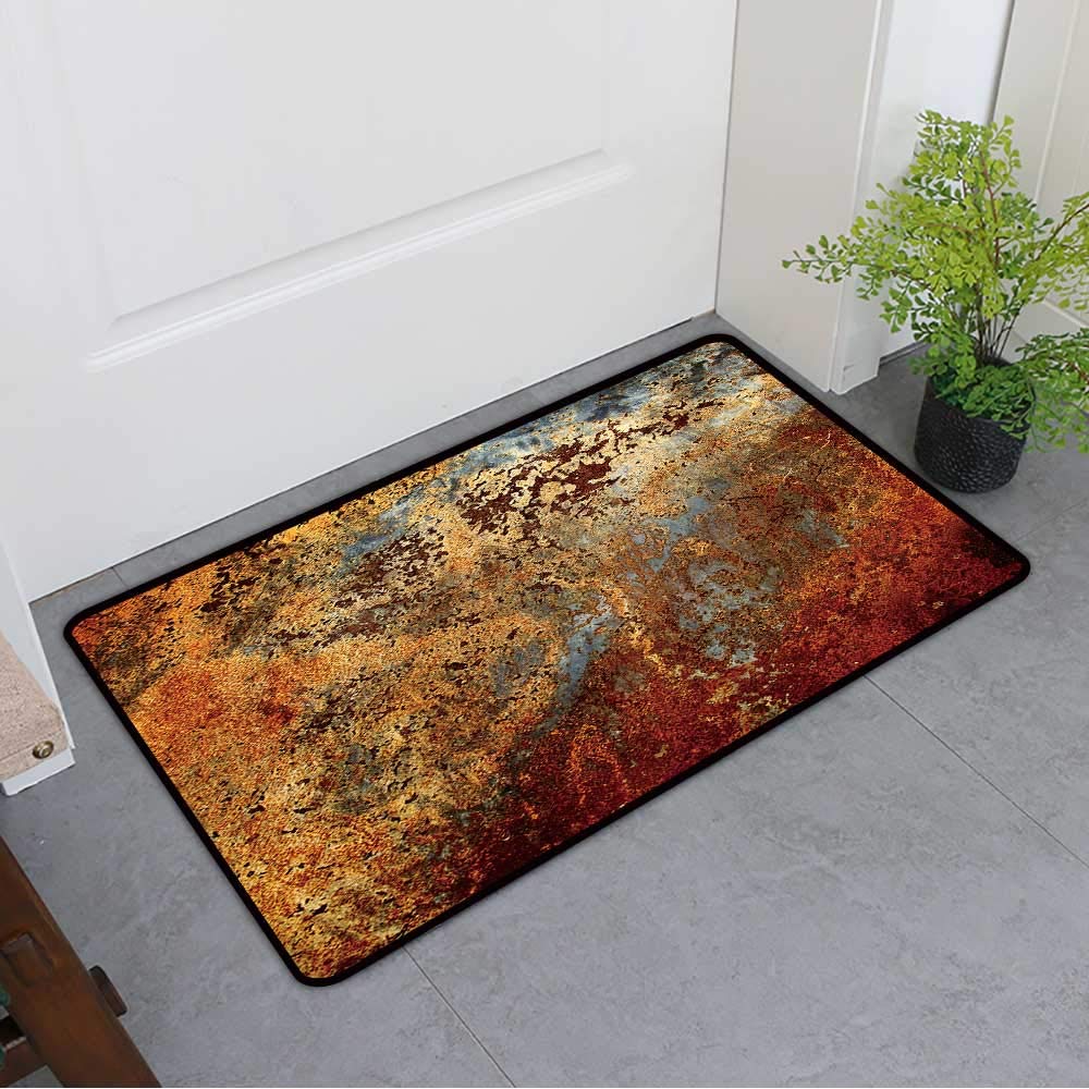 Doormats gmnalahome Extra Thick Door Mat A Plant on a Stone Soak Up