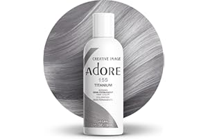 Adore Semi-Permanent Haircolor #155 Titanium 4 Ounce (118ml)