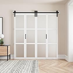 Paintable Bifold Barn Door, Fingerprint-Resistant 3