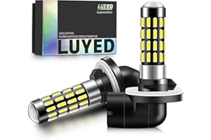 LUYED 881 886 LED Fog Light Bulb White Wireless Plug in Play 889 H28 888 894 896 898 LED Replacement Bulb for Fog Light DRL L