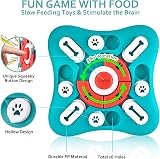 LUKITO Dog Puzzle Toy Slow Feeder Interactive Treat Squeaky Green view 3