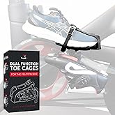 Dual Function Toe Cages - Convert Peloton Pedals to Two Sided Toe Cages or Delta Cleats - Pedal Converters - Compatible with 