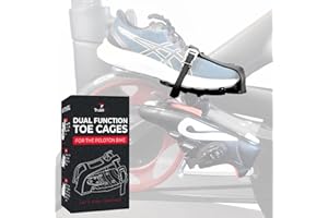 TRUBLIFIT Dual Function Toe Cages for Peloton Bike - Convert Peloton Pedals to Two Sided Toe Cages - Ride with Sneakers or Peloton Shoes - Accessory for Peloton Bike - Fits All Peloton Bikes