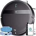 MANVINS Robot Vacuum and Mop Combo, WiFi/Alexa/App Scheduling, Smart Robotic Vacuum Cleaner, Ultra-Slim & Quiet, Tangle-Free, Auto Recharge, Robot Vacuum Cleaner for Pet Hair/Carpet/Hard Floor