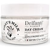 Delfanti-Milano • GOAT'S MILK with HYALURONIC ACID Moisturizing and Firming DAY CREAM • Face and Neck Moisturizer • Made in Italy
