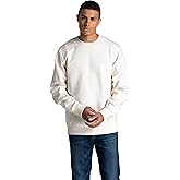 Fruit of the Loom Men's Crafted Comfort Fleece Sweatshirts, Hoodies, & Sweatpants, Super Soft Cotton Blend, Sweatshirt - Sweet Cream, Small