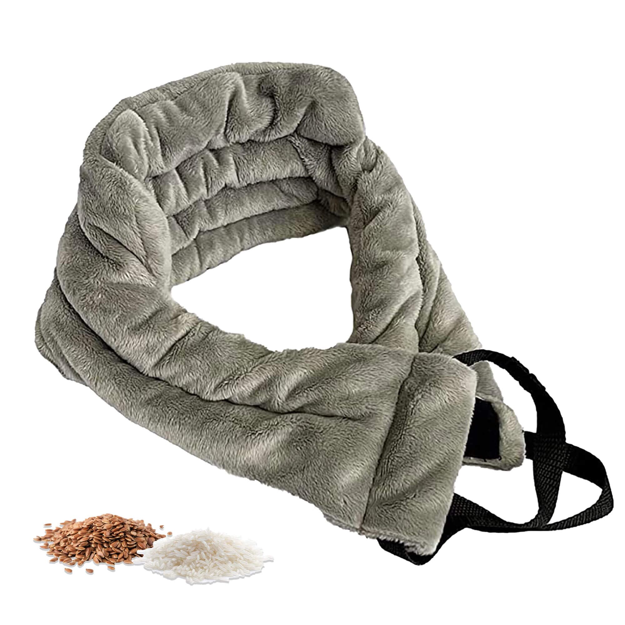 Photo 1 of Versa Plus Versatile Heated Neck Wrap Microwavable - Neck Warmer Microwave Heating Pad for Shoulders, Sore Muscles - 29 Inches - 1 Pack