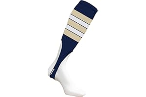MCSports Baseball Stirrups 8" Cut with Three Color Stripes