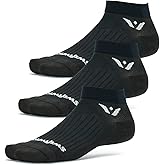 Swiftwick- ASPIRE (3 Pairs) Ankle Running & Cycling Socks, Breathable, Compression Fit